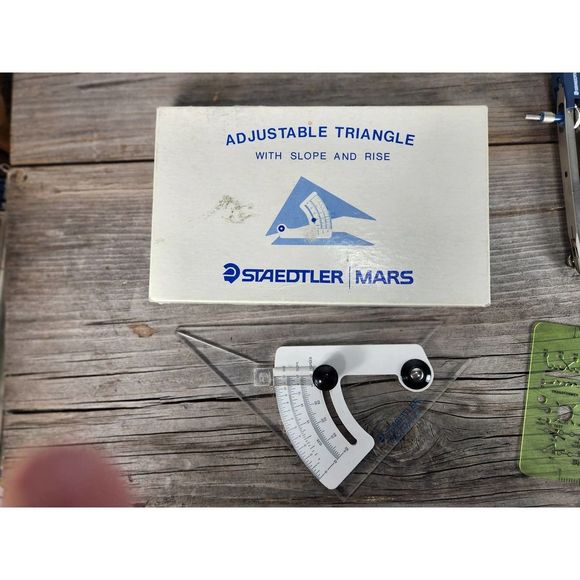 VINTAGE Staedtler, INDI-cal 8 PC LOT superbow compass, Architect-Engineer Tools - Picture 3 of 9